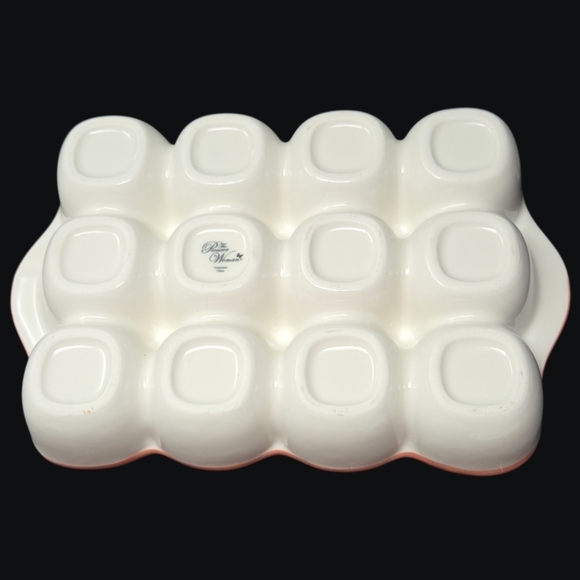 The Pioneer Woman "Egg Holder" "Blooming Bouquet" Floral Stoneware - Picture 4 of 6